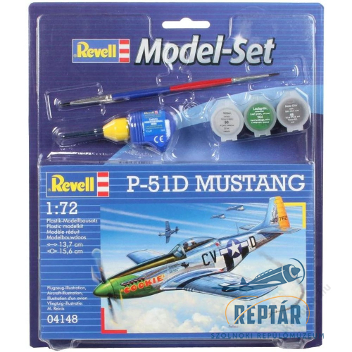 Revell 1 72 P-51D Mustang SET repülő makett